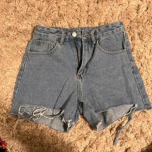 Long Denim Shorts